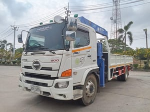 HINO FG8J 240 ติดเครน 5 ตัน HINO FG8J 240 ติดเครน 5 ตัน