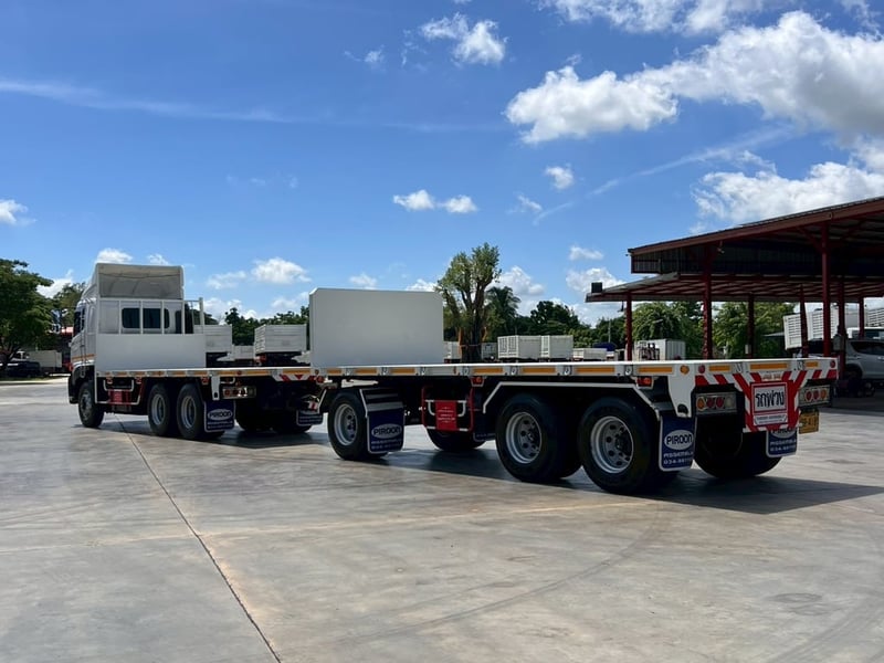 HINO FM1A 344 พ่วงแม่ลูกพื้นเรียบ บรรทุกของ 34,700 ตัน HINO FM1A 344 พ่วงแม่ลูกพื้นเรียบ บรรทุกของ 34,700 ตัน