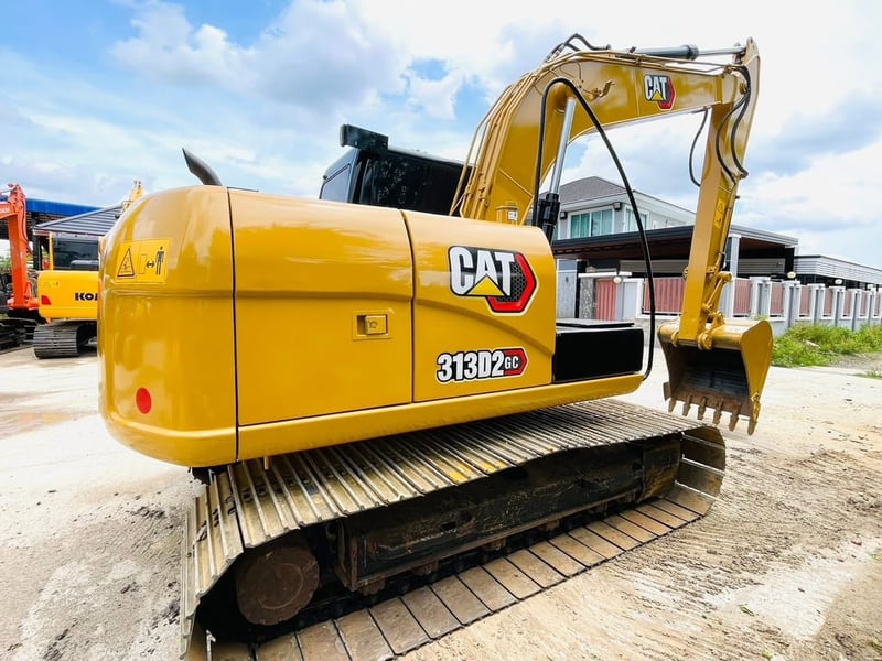 CAT313D2GC เล่มทะเบียน มือเดียวป้ายแดง  เครื่อง-ปั๊มแห้ง