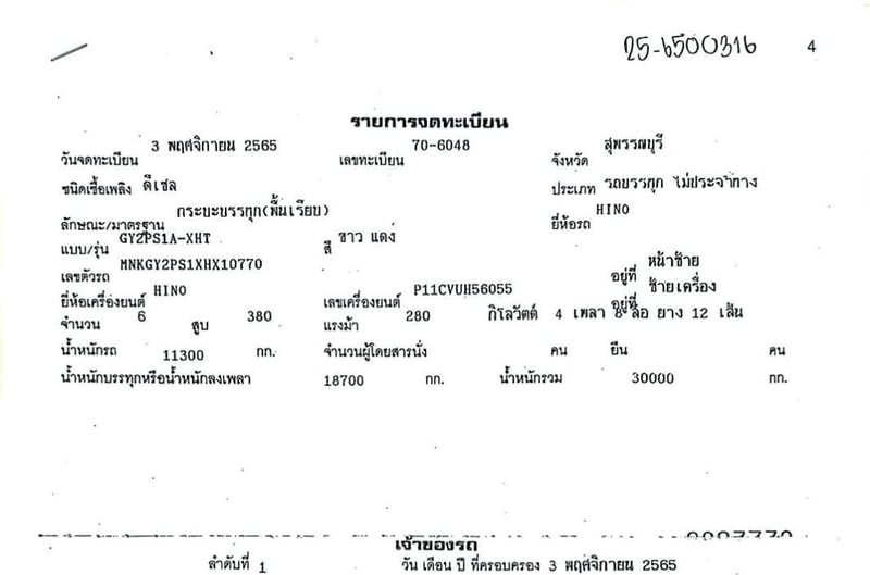 เข้าใหม่❗️ไมล์ 6 หมื่น❗️12ล้อ แท้ๆ GY2P  380 แรง  พ่วงแม่ลูก