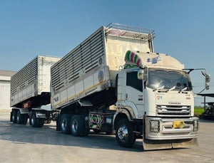 ISUZU FXZ 360 พ่วงแม่ลูกดั้มพ์ ISUZU FXZ 360 พ่วงแม่ลูกดั้มพ์