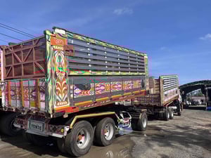 ISUZU FXZ 360 แรง พ่วงแม่ลูกดั้มพ์เกษตร 