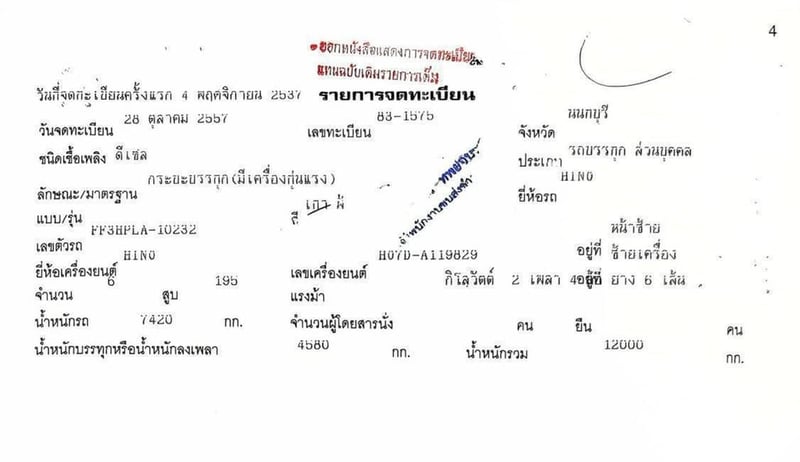 HINO 195 ติดเครนทาดาโน่ ZFX 5 ตัน 4 ปอก 