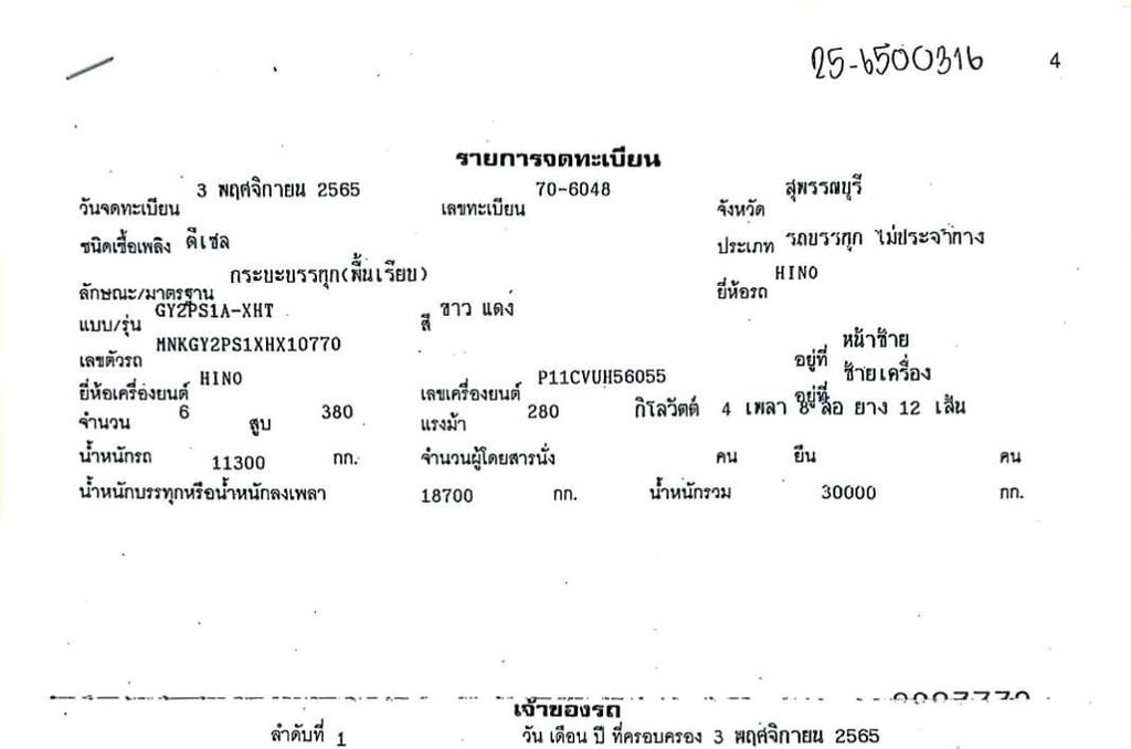 เข้าใหม่❗️ไมล์ 6 หมื่น❗️12ล้อ แท้ๆ GY2P  380 แรง  พ่วงแม่ลูก พื้นเรียบ