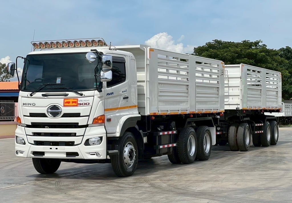 ไมล์ 63,238❗️HINO FM1A 344 พ่วงแม่ลูก ดั้มพ์สามมิตร ไมล์ 63,238❗️HINO FM1A 344 พ่วงแม่ลูก ดั้มพ์สามมิตร