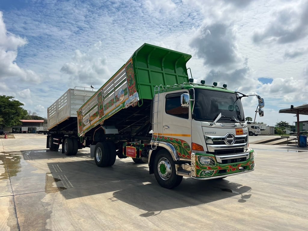 ไมล์ 61,747 กิโล❗️HINO FG8J 240 แรง (6ล้อพ่วงแม่ลูกดั้มพ์) ไมล์ 61,747 กิโล❗️HINO FG8J 240 แรง (6ล้อพ่วงแม่ลูกดั้มพ์)