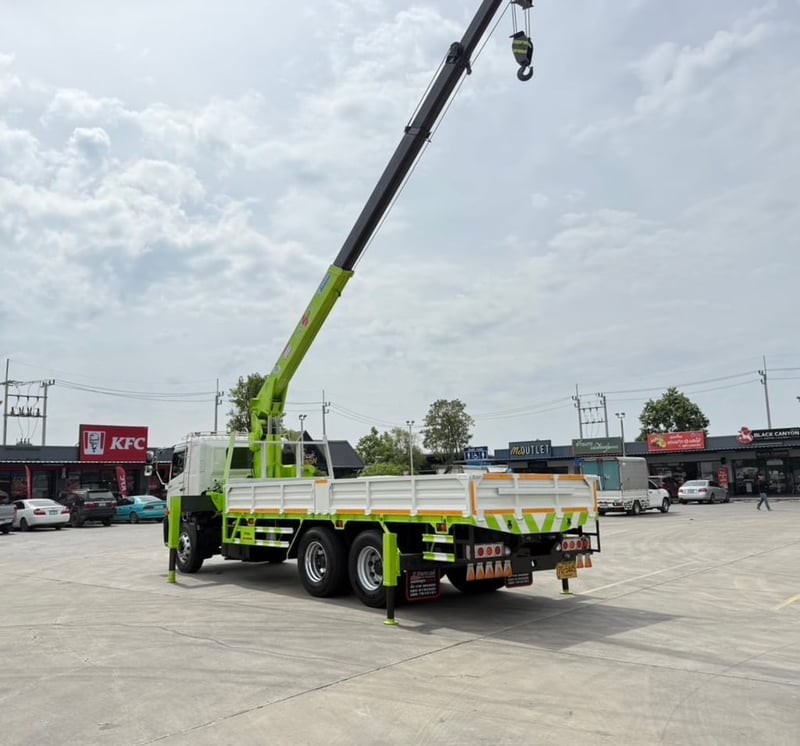 เข้าใหม่❗️เครน 8 ตัน เก่าญี่ปุ่น❗️ไมล์ 97,468 กิโล HINO FL8J 260 แรง