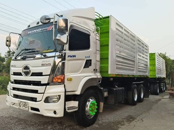 HINO 344 พ่วงแม่ลูกดั้ม  (เฟืองเร็ว)