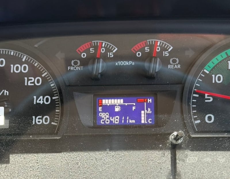 HINO FG8J 240 ไฟเดย์ตัวเเอล ตู้เเห้ง 10 บาน 