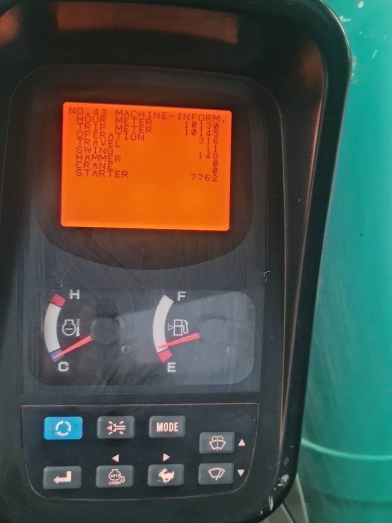 KOBELCO SK200 SUPER XM เฟรมถาด  เครี่องปั้มดี ช่วงล่างเต็ม  ไมล์ ช.ม 10130