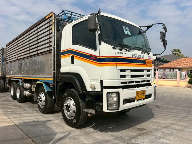 รถพ่วงแม่ลูก ISUZU FYH 360 แรง ปี 2556 ด้้มพ์คอกเกษตร รถพ่วงแม่ลูก ISUZU FYH 360 แรง ปี 2556 ด้้มพ์คอกเกษตร