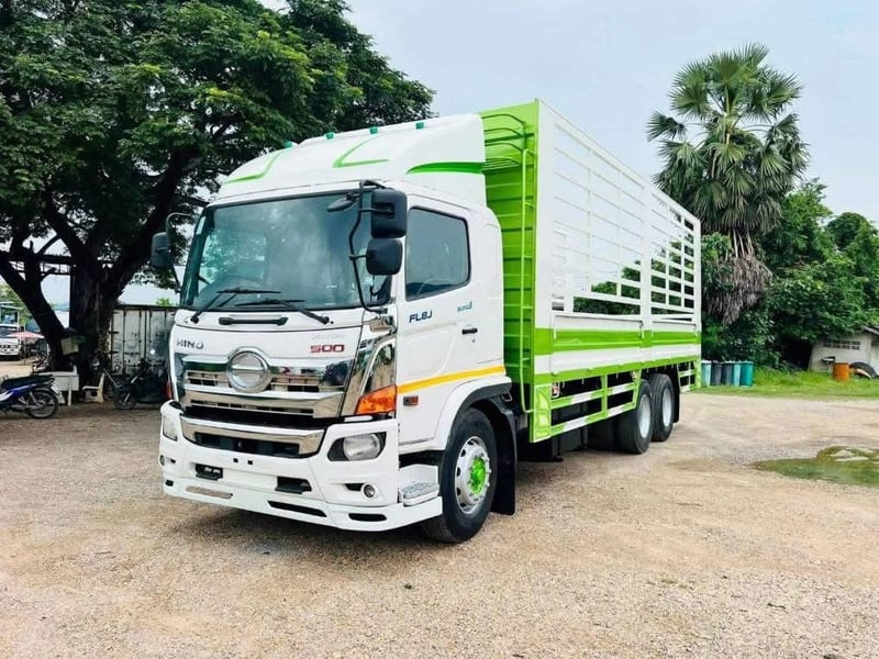 10 ล้อ HINO FL8J 260 เพลาเดียว ยาว 7.70