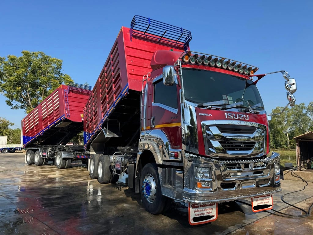 ไมล์ 145,974 กิโล❗️ISUZU FXZ 360 แรง พ่วงแม่ลูกดั้มพ์เกษตร ไมล์ 145,974 กิโล❗️ISUZU FXZ 360 แรง พ่วงแม่ลูกดั้มพ์เกษตร