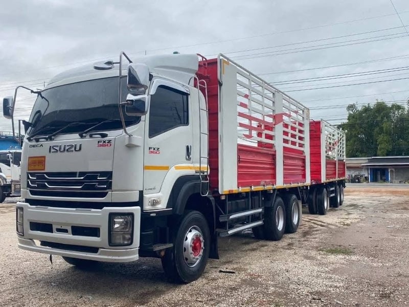 ISUZU FXZ 360 แรง พ่วงแม่ลูกไม่ดั้ม