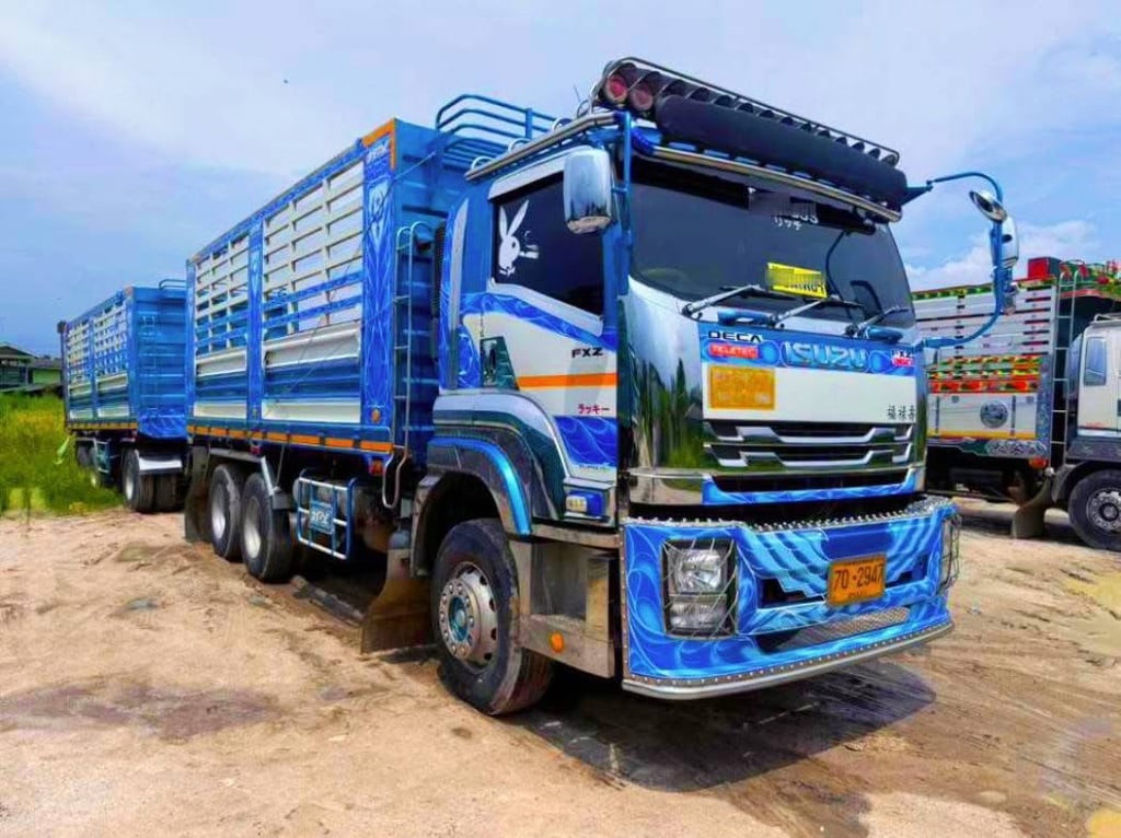 ISUZU FXZ 360 แรง พ่วงแม่ลูกดั้ม ใส่ของได้ 30.900 กิโล ISUZU FXZ 360 แรง พ่วงแม่ลูกดั้ม ใส่ของได้ 30.900 กิโล