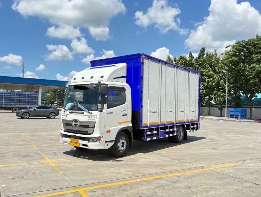 6 ล้อตู้แห้ง HINO NEW FC9J 210 เเห้ง 10 บาน 