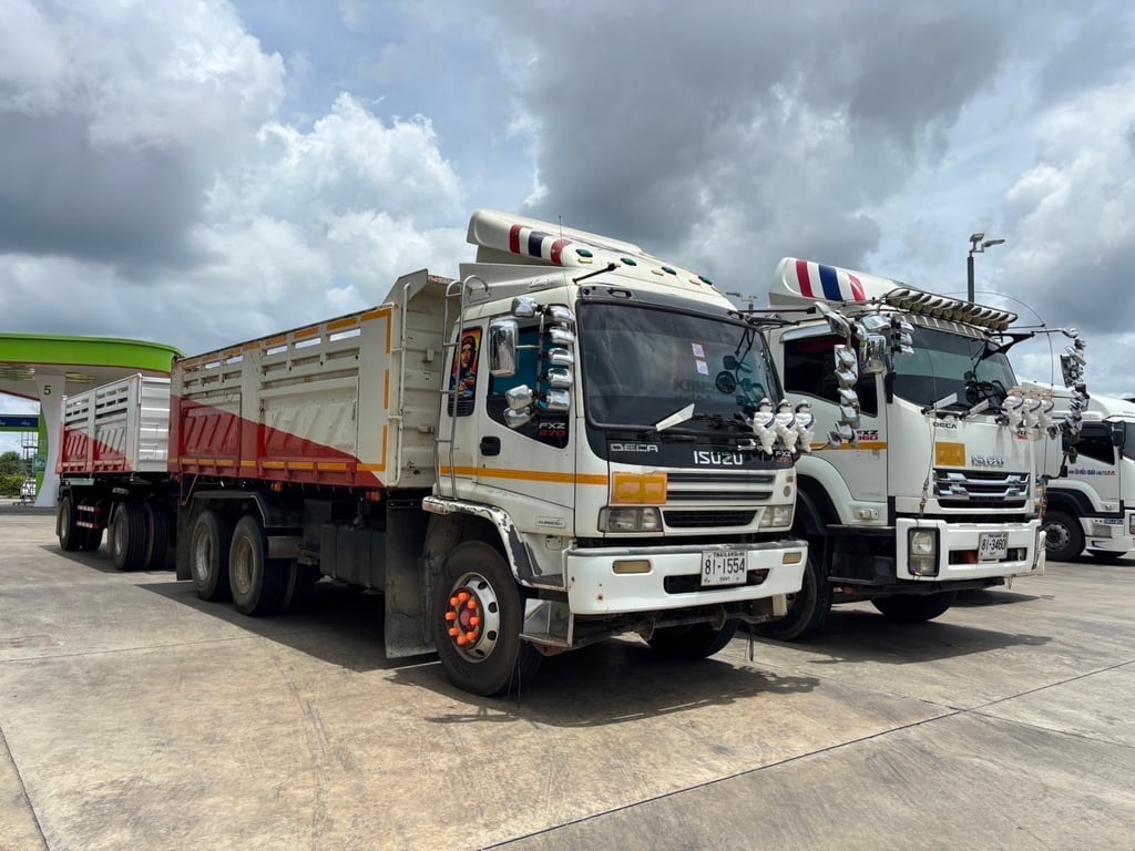ISUZU 270 พ่วงแม่ลูกดั้มพ์หินทราย แม่ ปี 2548 