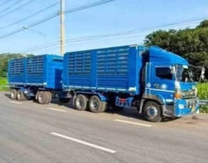 รถพ่วงแม่ลูกดั้มพ์ HINO 344 แรง ปี 2565 คอกเกษตร รถพ่วงแม่ลูกดั้มพ์ HINO 344 แรง ปี 2565 คอกเกษตร