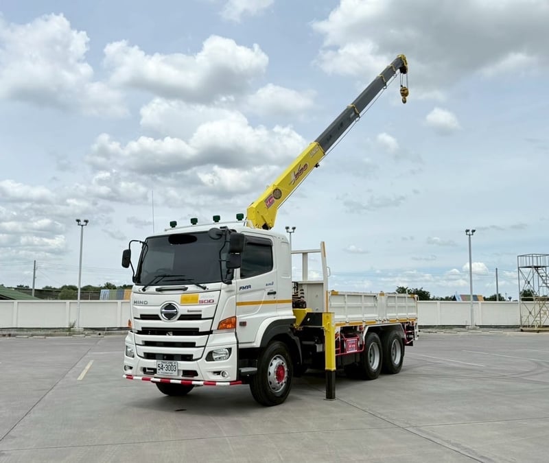 ติดเครน 5 ตัน❗️ไมล์ 15,489❗️สองเพลา  HINO FM1A 344 เครน 5 ตัน