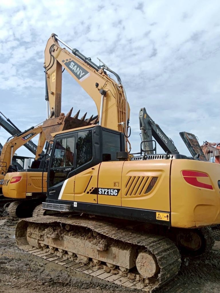 ไมล์ ช.ม 7000❗️SANY รุ่น SY215C ตัวล่าสุด  สตาร์ทปุ่ม ไม่ใช้กุญแจ