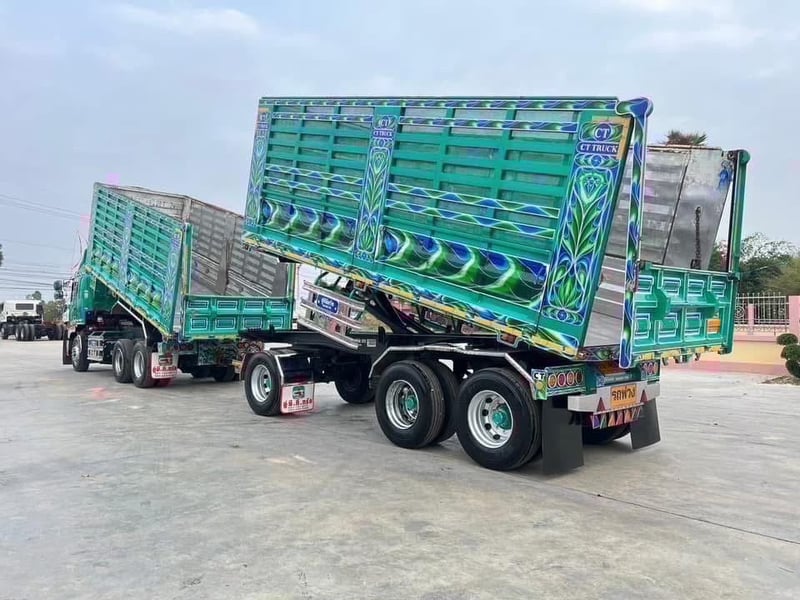 HINO FM1A 344 พ่วงแม่ลูกดั้มพ์เกษตร