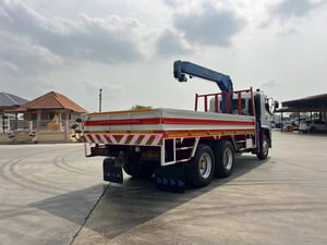 HINO 380 FM2P สองเพลา (เฟืองเร็ว)  ติดเครน 5 ตัน