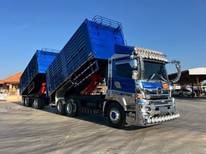 ฟรีๆ❗️ไมล์ 546,48 กิโล❗️HINO FM 2P 380 พ่วงแม่ลูกดั้มพ์