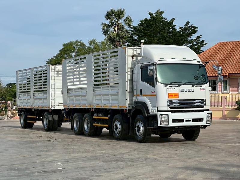 รถพ่วงแม่ลูก ISUZU FYH 360 แรง ปี 2563 คอกเกษตร( รถพ่วงแม่ลูก ISUZU FYH 360 แรง ปี 2563 คอกเกษตร(