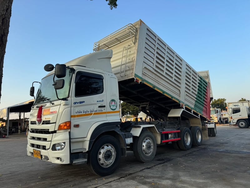 ไมล์ 72,226 กิโล❗️HINO GY2P 380 ปี 2565 พ่วงแม่ลูกดั้มเกษตร