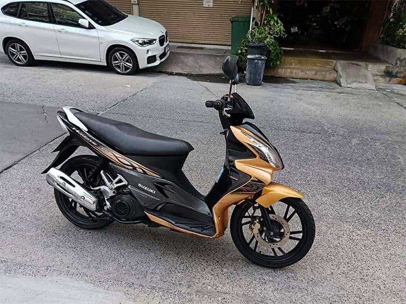 Hayate 125 ตัวท็อป ล้อแม็ก มือเดียว ภาษีปี70 สวยหรู เครื่องสดเดิมๆดียอดเยี่ยม ราคา 15500 บาท