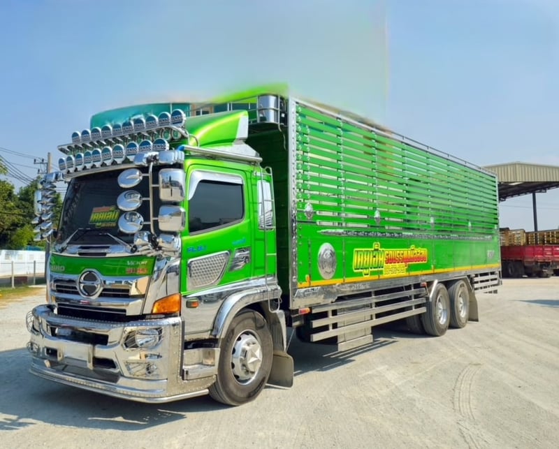 HINO FL 260แรงม้า รถบรรทุก 10ล้อ กระบะคอกสูง ปี2023 HINO FL 260แรงม้า รถบรรทุก 10ล้อ กระบะคอกสูง ปี2023