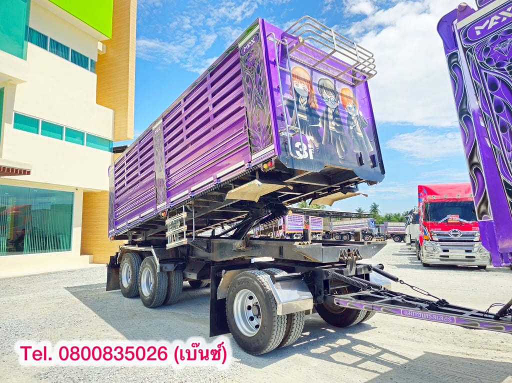 🚚💨สิบล้อดั้มพ์ ISUZU FXZ 360 แรง ปี 2566 หางดั้มพ์ สามเพลา อู่แม็กซ์เทรลเลอร์ ปี 2566(9107,9108)         