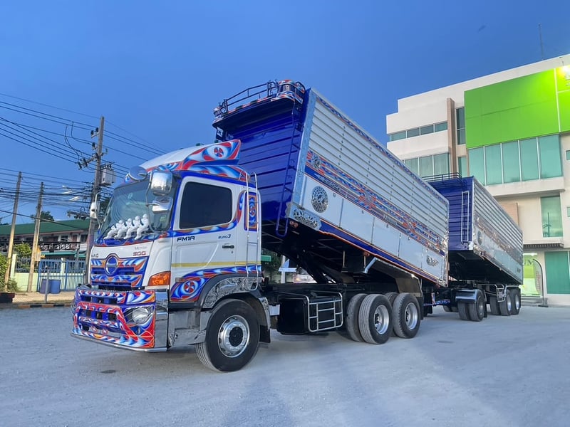 HINO FM 344แรงม้า รถบรรทุก 10ล้อ พื้นเรียบ ปี2018