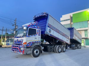 HINO FM 344แรงม้า รถบรรทุก 10ล้อ พื้นเรียบ ปี2018