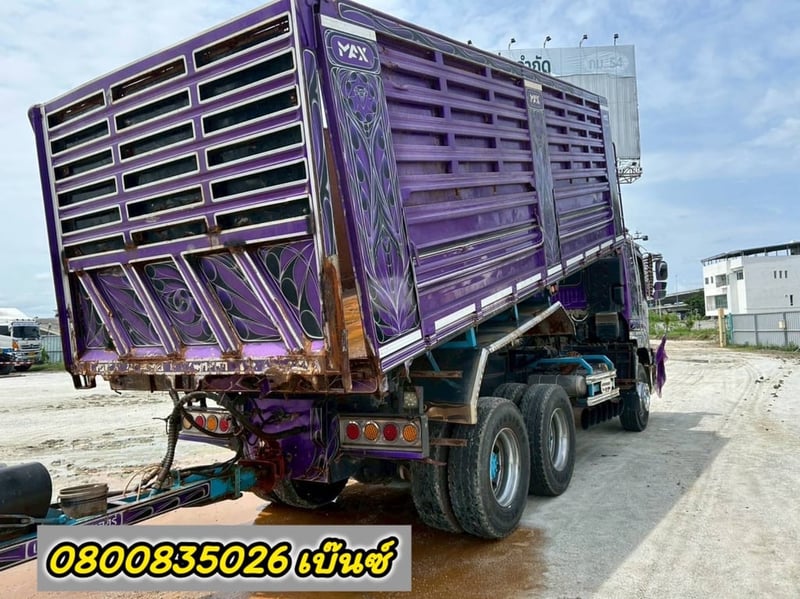 🚚💨 สิบล้อดั้มพ์ ISUZU  FXZ 360 แรง ปี 2566 (9107)+ หางดั้มพ์ สามเพลา (9108)
