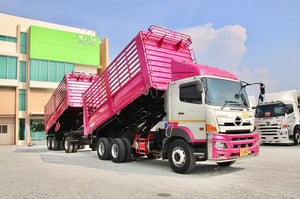 HINO FM 344แรงม้า รถบรรทุก 10ล้อ พ่วงแม่ลูก ปี2022 เลขไมล์ 21,900 กม.