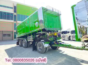   🚚💨 สิบล้อดั้มพ์ISUZU FXZ 360 แรง ปี 2565 แม่ยาว 6.2 กว้าง 2.55 สูง 1.67  หางดั้มพ์  สามเพลา  อู่ ส.สมบัติ  ปี 2565(2868,2869)