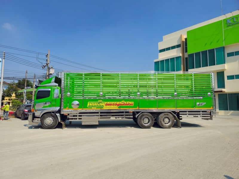 HINO FL 260แรงม้า รถบรรทุก 10ล้อ กระบะคอกสูง ปี2023 HINO FL 260แรงม้า รถบรรทุก 10ล้อ กระบะคอกสูง ปี2023