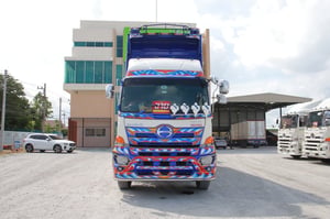 HINO FM 344แรงม้า รถบรรทุก 10ล้อ พ่วงแม่ลูก ปี2018 HINO FM 344แรงม้า รถบรรทุก 10ล้อ พ่วงแม่ลูก ปี2018