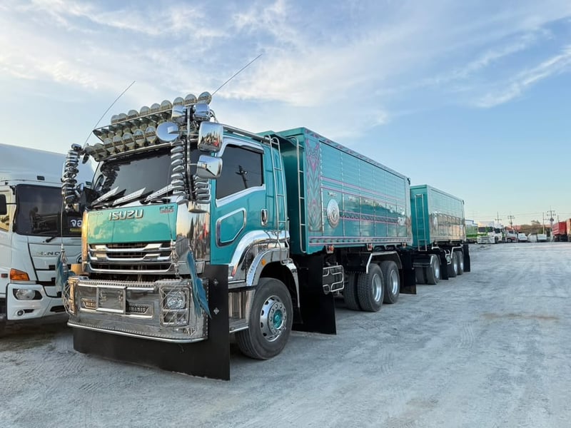 ISUZU FXZ 360แรงม้า รถบรรทุก 10ล้อ พ่วงแม่ลูก ปี2022