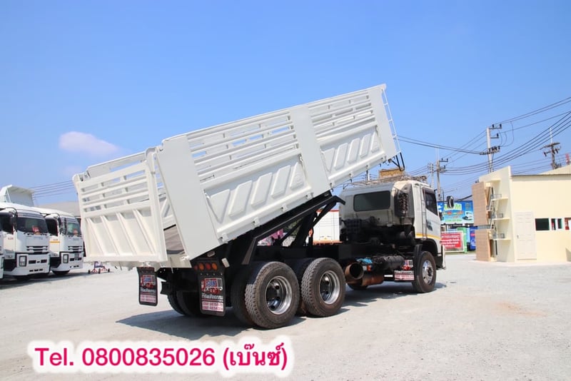 👉 สิบล้อดั้มพ์ HINO FM1A 344แรง ปี 57 อู่ SMM ยาว 6 กว้าง 2.5 สูง 1.45 (6379)