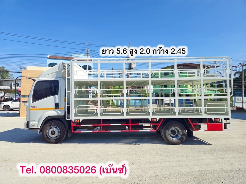 🔥โปsลดกระหน่ำต่ำกว่าทุน 🔥 ****เหลือเพียง 960,000.-****  🚚💨 หกล้อคอก ISUZU FRR 210 แรง ปี 2564 ยาว 5.6 สูง 2.0 กว้าง 2.45(4513)