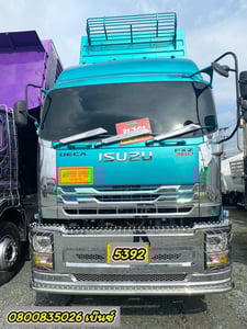 🚚💨 สิบล้อดั้มพ์ ISUZU  FXZ 360 แรง ปี 2566 (5392) ยาว 6.2 สูง 2.2 กว้าง 2.55  หางดั้มพ์ สามเพลา (5393)