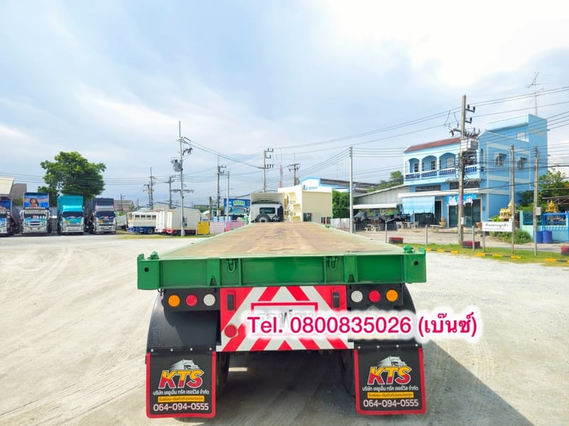 💥 หางพื้นเรียบ สามเพลา  อู่ RCK  ปี 2560 ยาว 12.4 กว้าง 2.5 (6737)