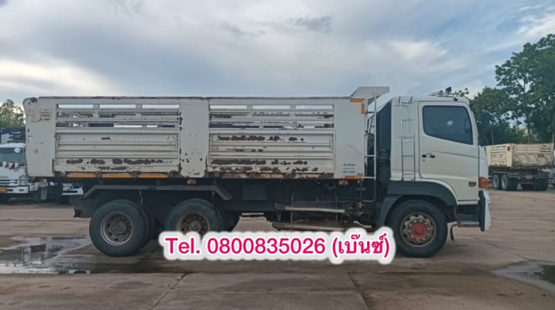  Hino FM1A 344 สิบล้อดั้มพ์ดิน กระบะสามมิตร ปี 64 ไมล์ 39x,xxx