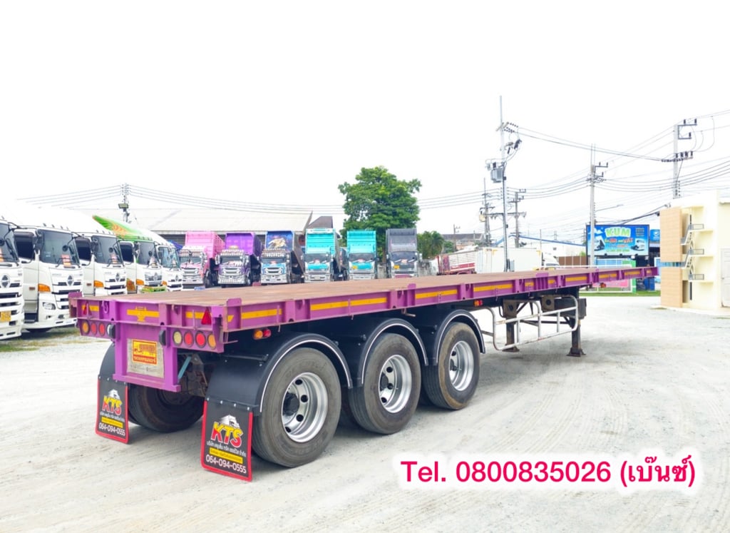 💥 หางพื้นเรียบ สามเพลา อู่ panusmawim ปี 2555 (7198). ยาว 12.4 กว้าง 2.5 💥 หางพื้นเรียบ สามเพลา อู่ panusmawim ปี 2555 (7198). ยาว 12.4 กว้าง 2.5