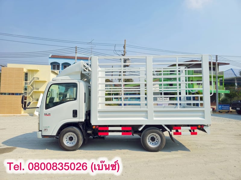 📣 งานหนักแค่ไหน ก็จ่ายเบาๆ 📣  🚚💨สี่ล้อคอก ISUZU NLR 130 แรง ปี 2555 ยาว 3.5 เสริมต่อความยาวมาคัสซีด้านหลัง สูง 2.0 กว้าง 1.86 (8467)