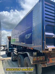 🚚💨 สิบล้อดั้มพ์ ISUZU  FXZ 360 แรง ปี 2566 (5236)+ หางดั้มพ์ สามเพลา อู่ ส.สมบัติ ปี 2566 (5237)