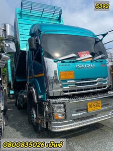 🚚💨 สิบล้อดั้มพ์ ISUZU  FXZ 360 แรง ปี 2566 (5392) ยาว 6.2 สูง 2.2 กว้าง 2.55  หางดั้มพ์ สามเพลา (5393)