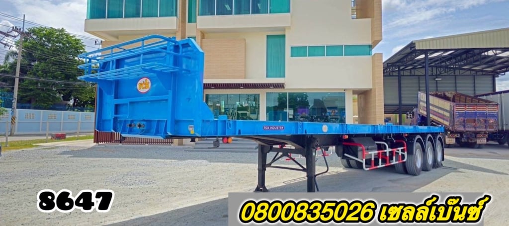 💥หางพื้นเรียบ สามเพลา อู่RCK ปี64(8647)  💥หางพื้นเรียบ สามเพลา อู่RCK ปี64(8647)